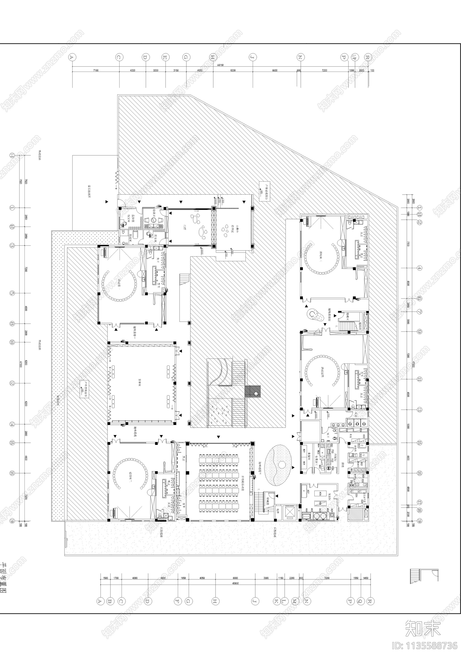 幼儿园室内cad施工图下载【ID:1135588736】