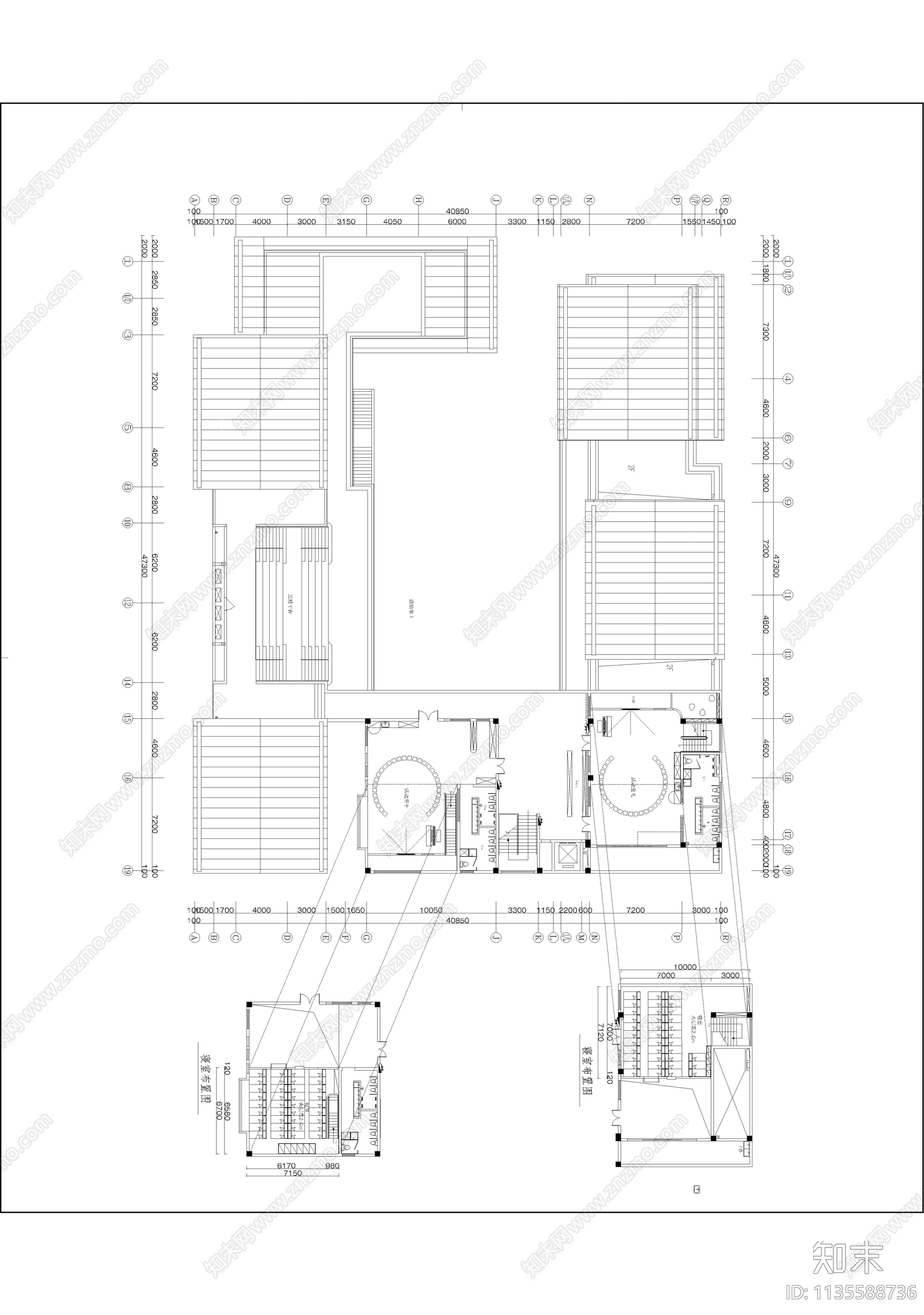 幼儿园室内cad施工图下载【ID:1135588736】