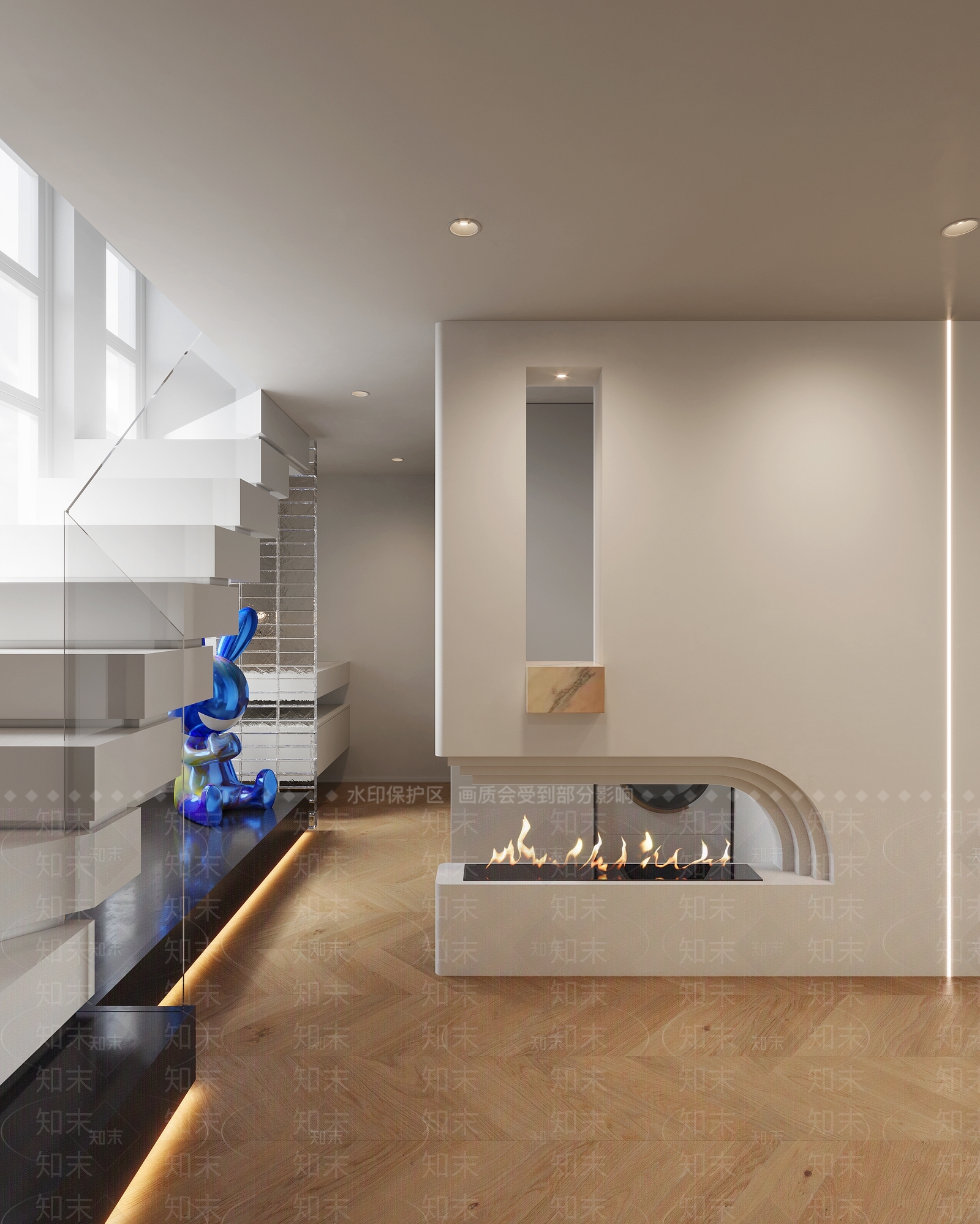 现代极简公寓3D模型下载【ID:1135605632】
