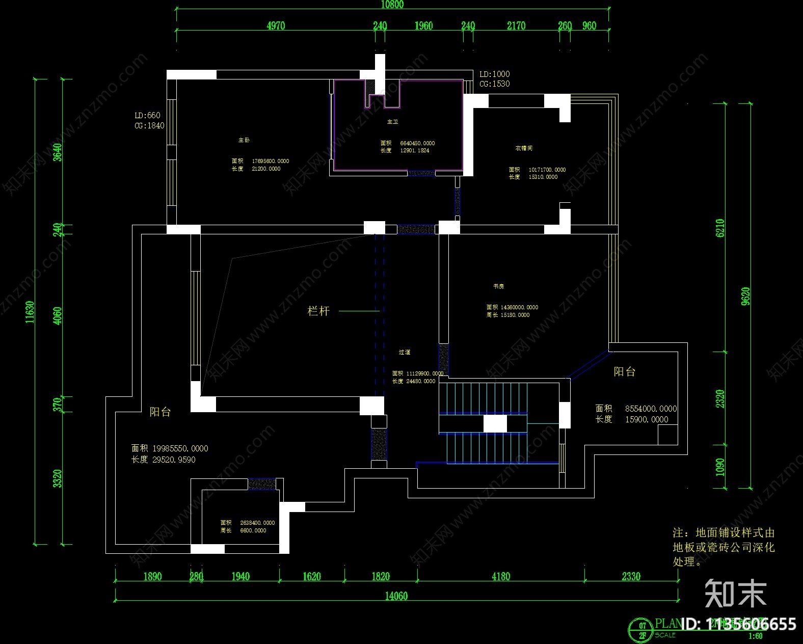 别墅CADcad施工图下载【ID:1135606655】