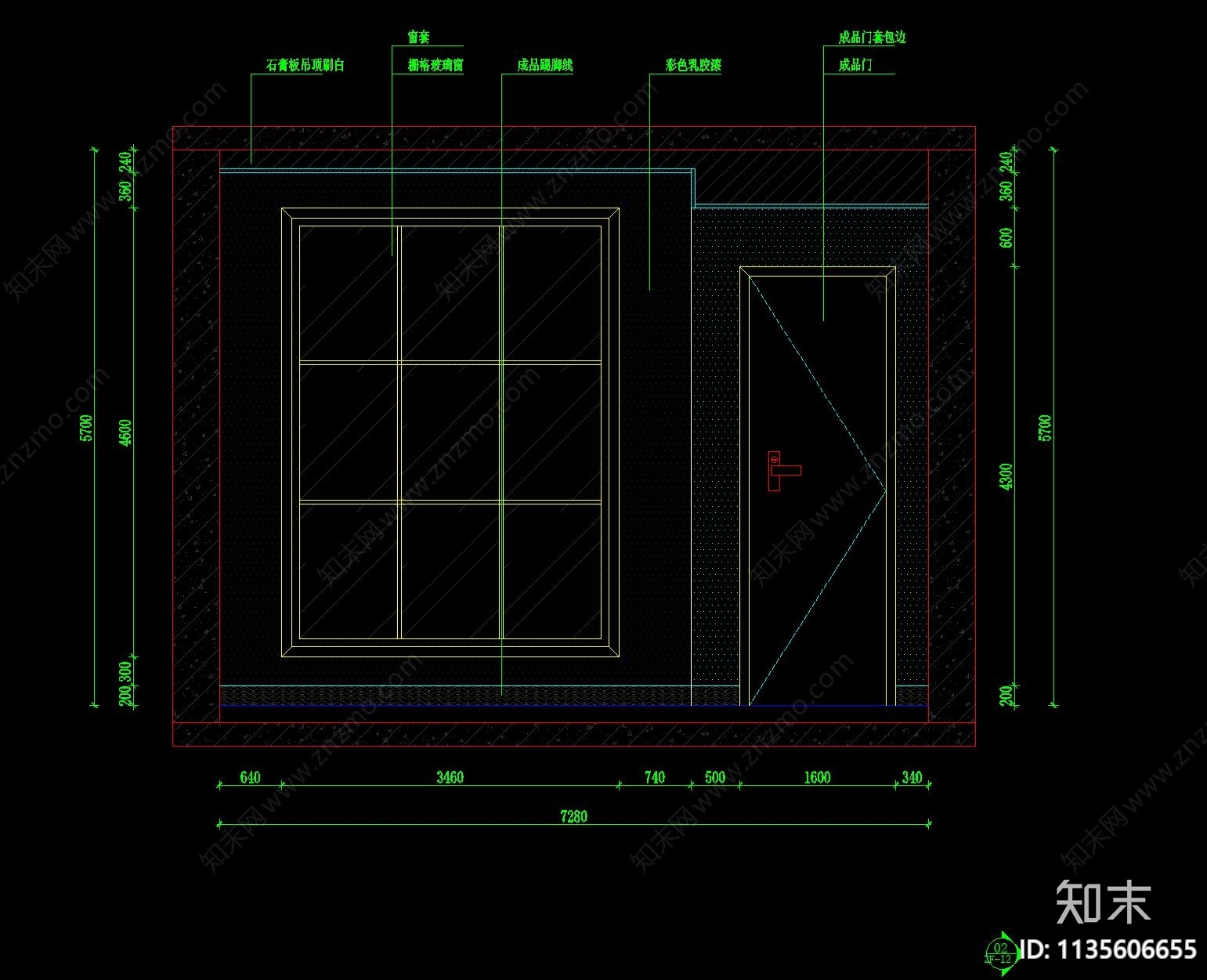 别墅CADcad施工图下载【ID:1135606655】