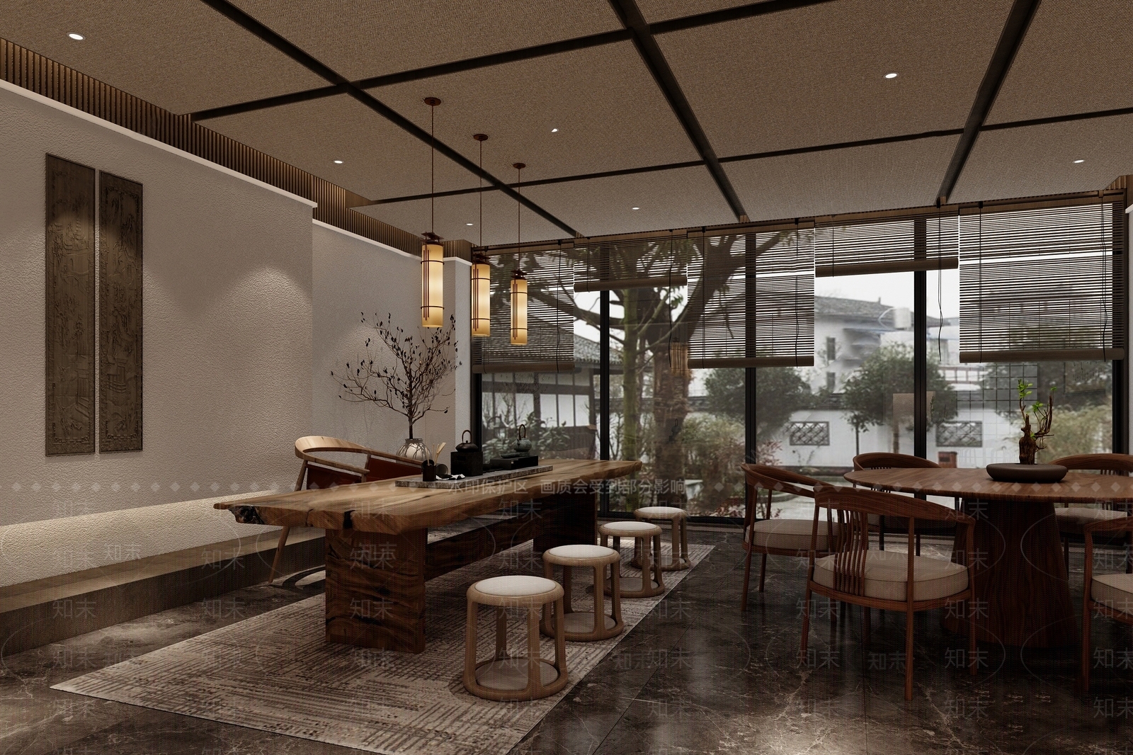 侘寂茶室SU模型下载【ID:1135613010】