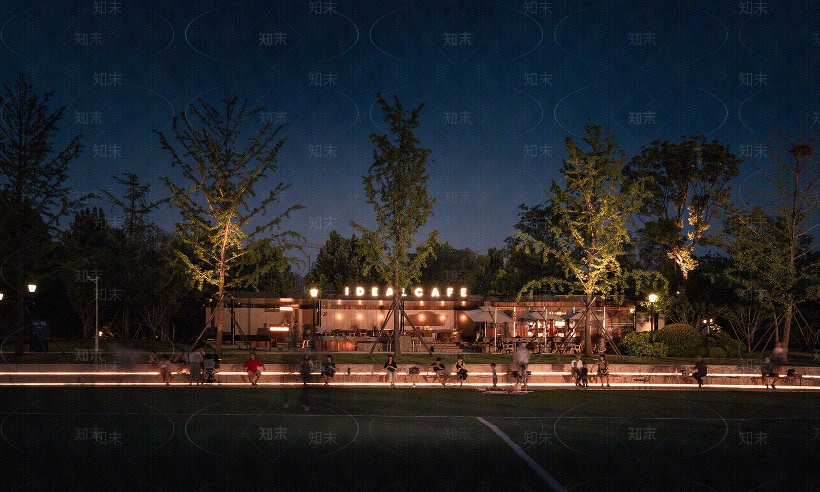 城市街道夜景外景贴图下载【ID:1135615905】