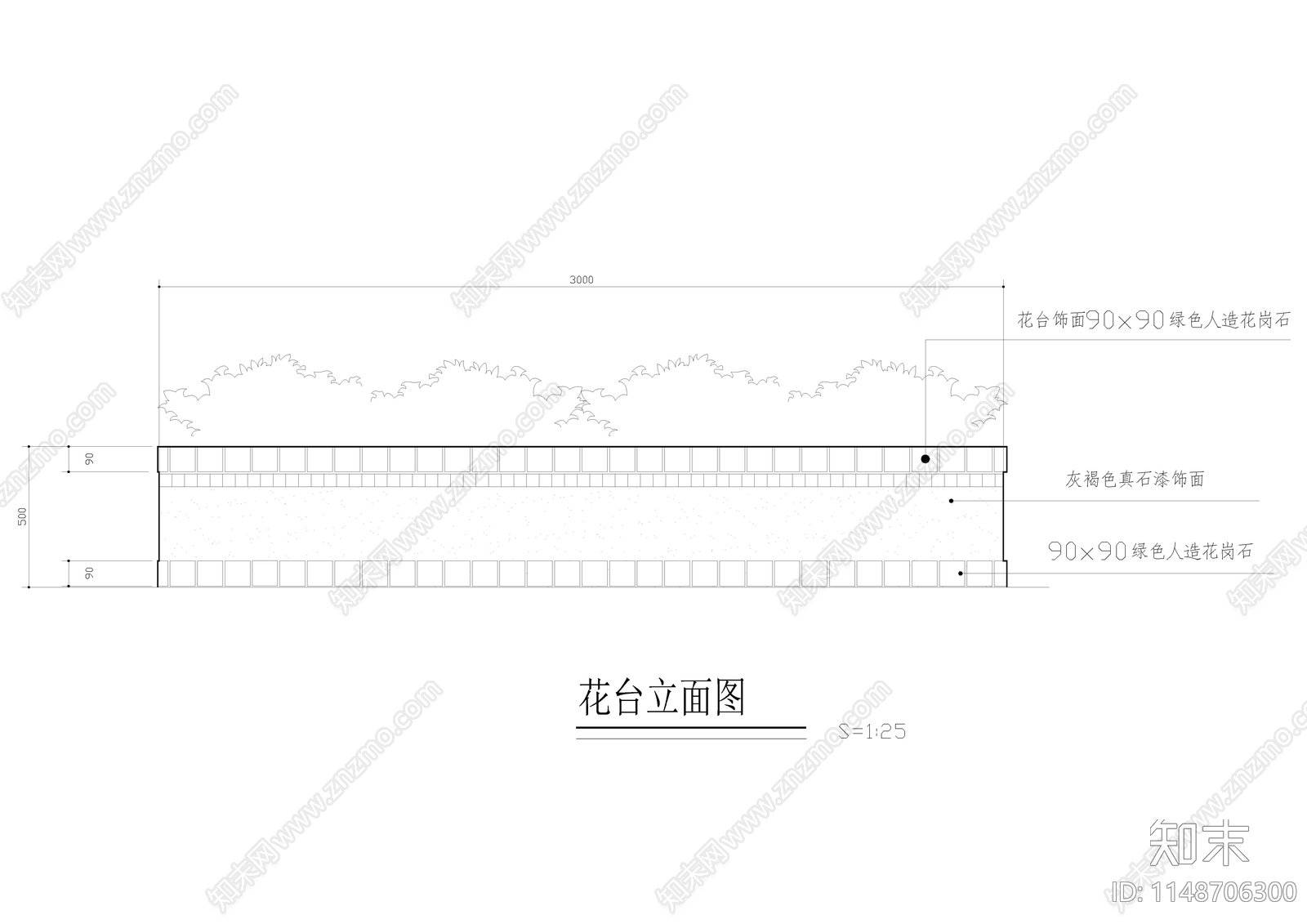 花台景观施工图下载【ID:1148706300】