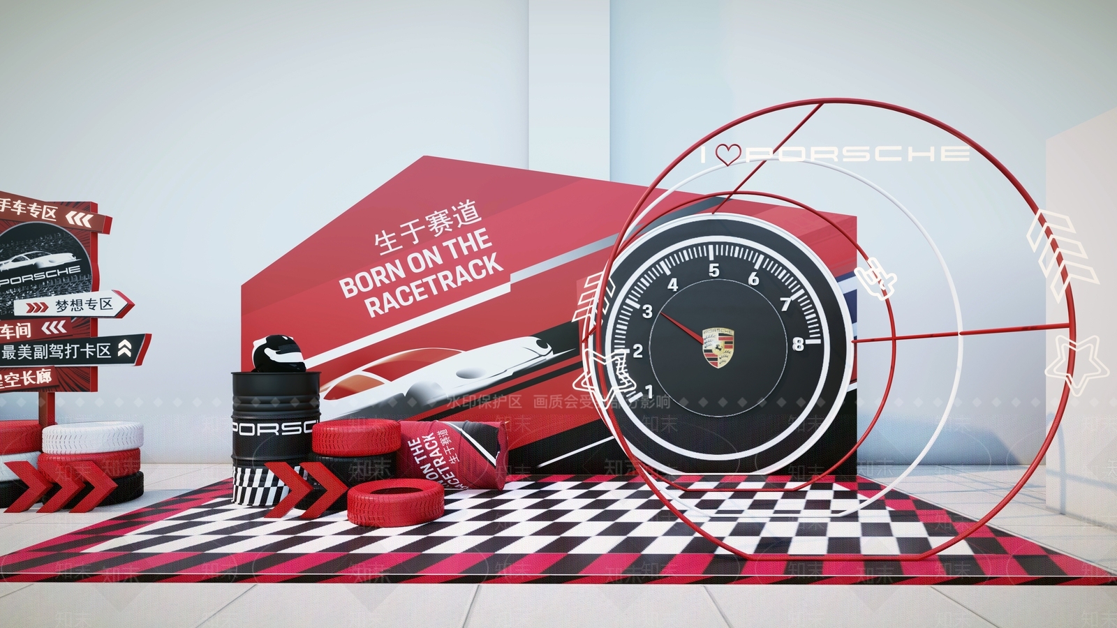 现代汽车展厅SU模型下载【ID:1135618964】