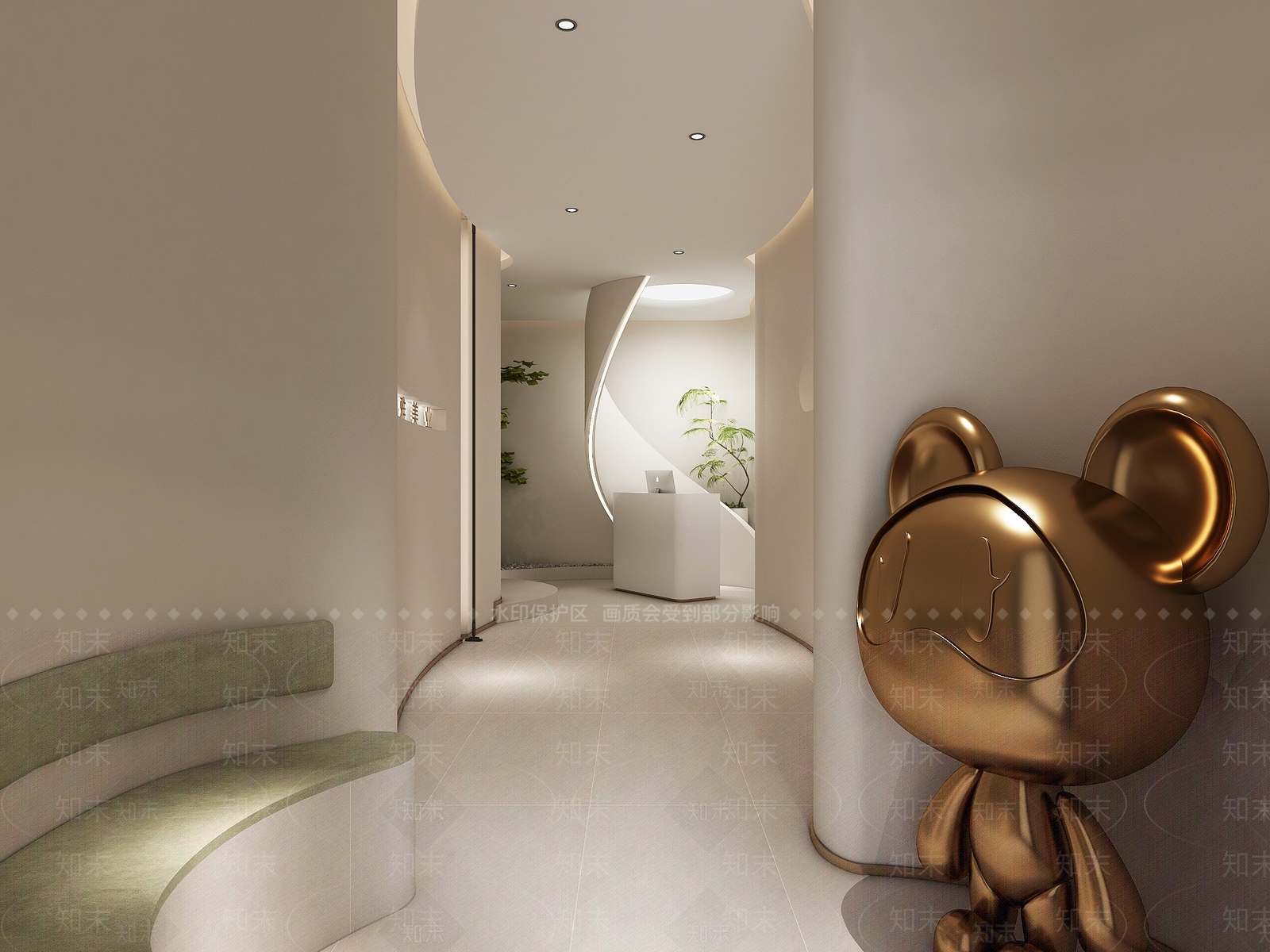 现代美容院3D模型下载【ID:1135624553】