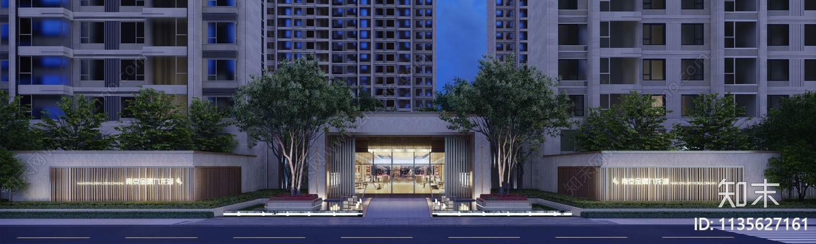 现代入口大门SU模型下载【ID:1135627161】