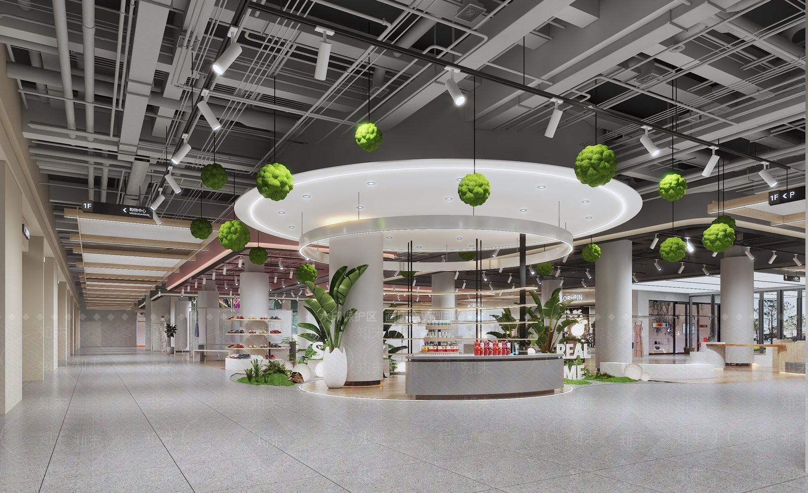 现代商场过道3D模型下载【ID:1135660314】