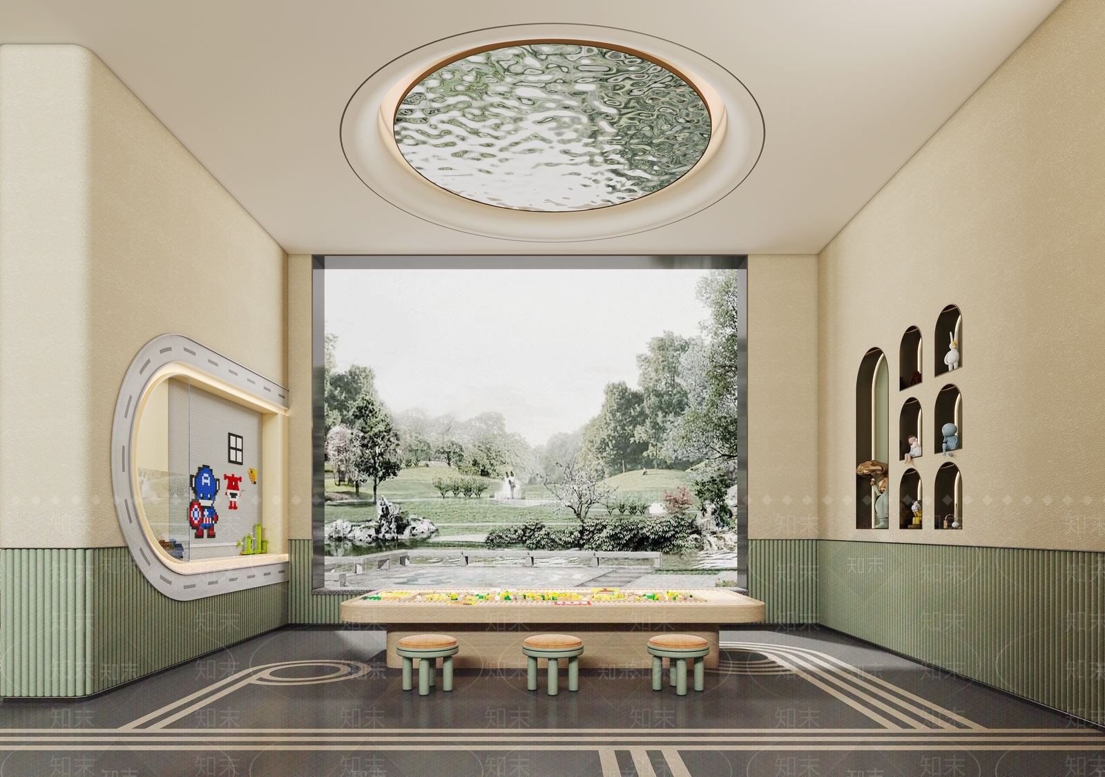 现代儿童娱乐区3D模型下载【ID:1135654146】