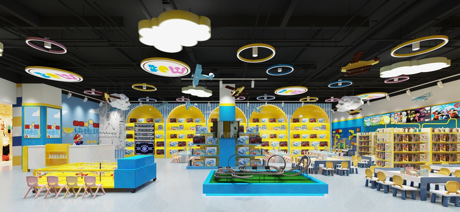 现代儿童玩具礼品店3D模型下载【ID:1135656378】