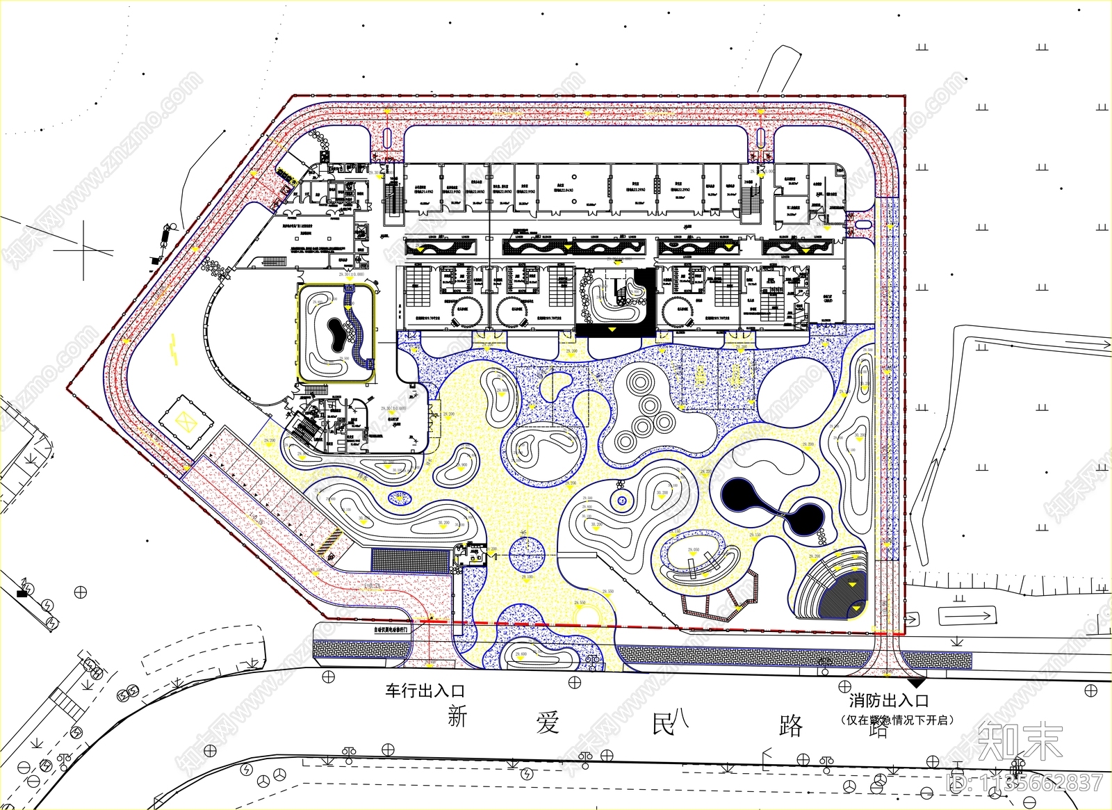 现代幼儿园景观效果图cad施工图下载【ID:1135662837】