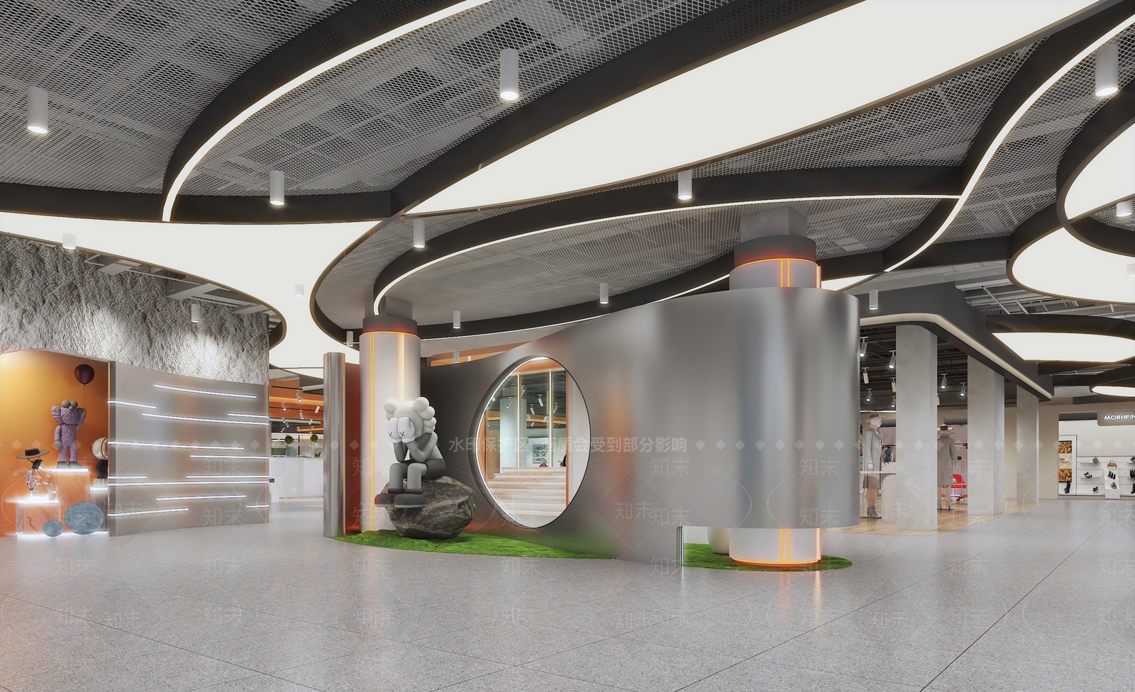 现代商场过道3D模型下载【ID:1135770092】