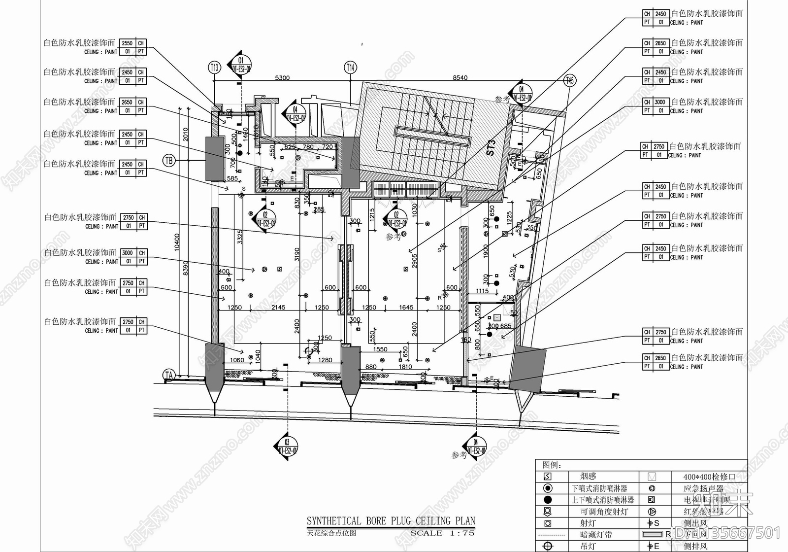 120㎡酒店行政套房客房cad施工图下载【ID:1135667501】