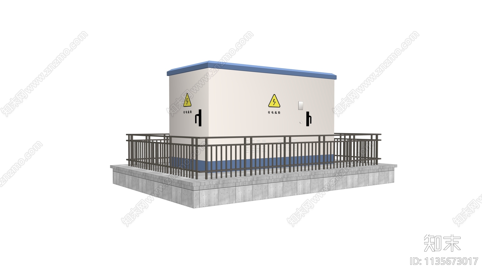 变电箱配电房SU模型下载【ID:1135673017】