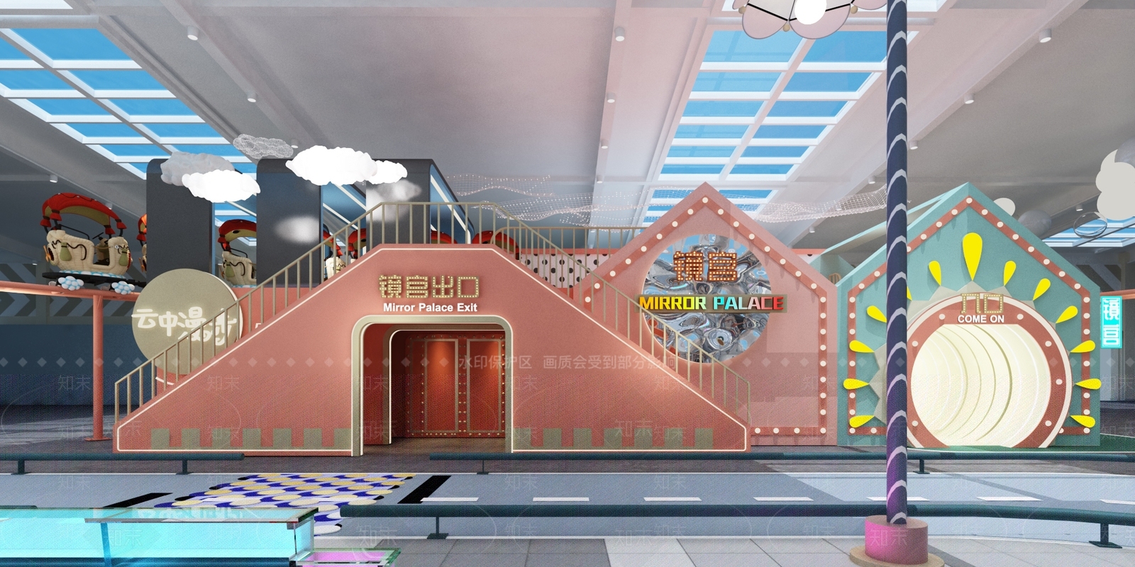 现代儿童活动空间SU模型下载【ID:1135674648】