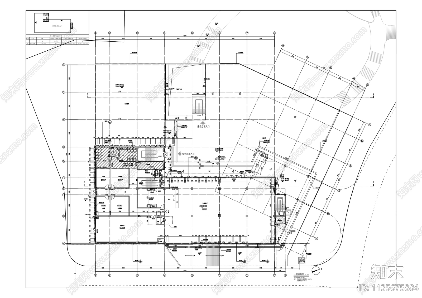 学生活动中心内装cad施工图下载【ID:1135675884】