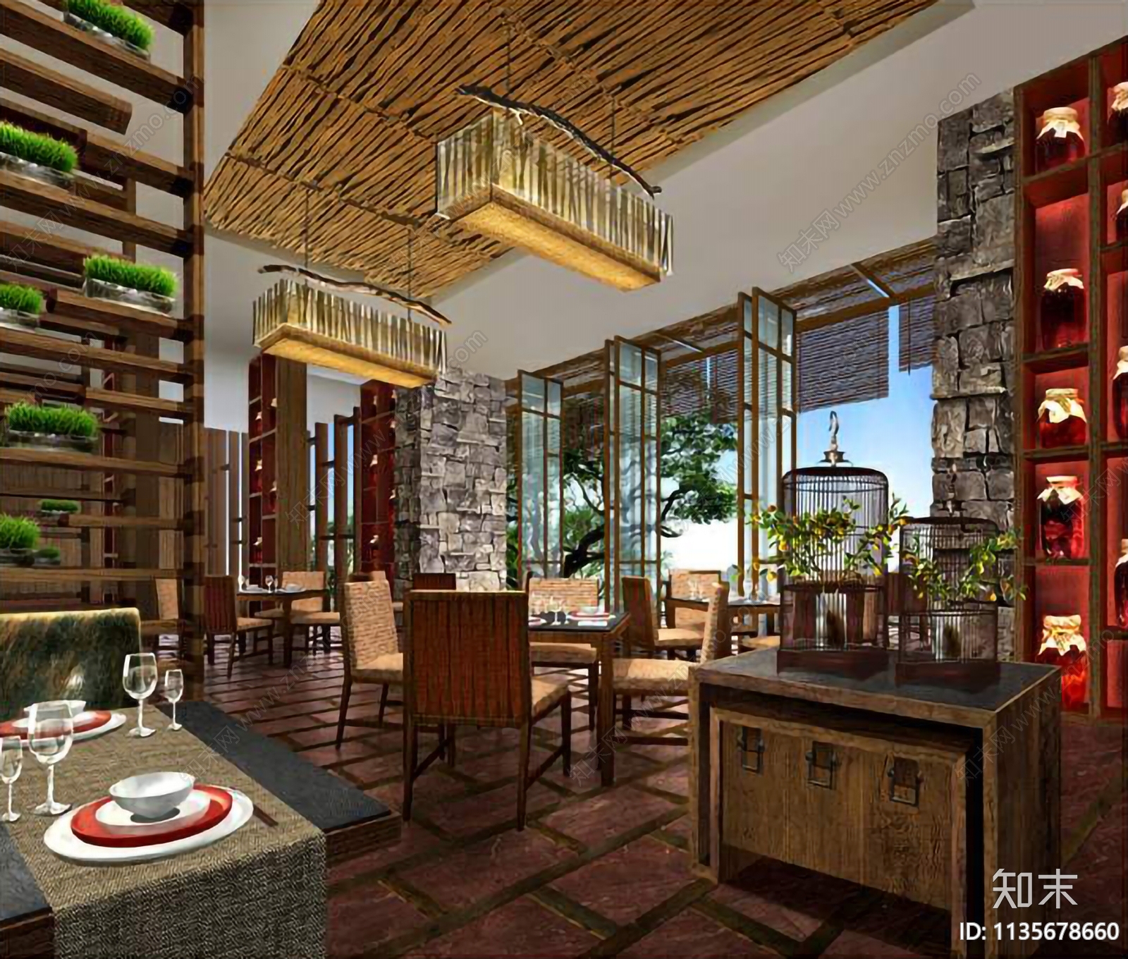 千岛湖万向洲际酒店cad施工图下载【ID:1135678660】