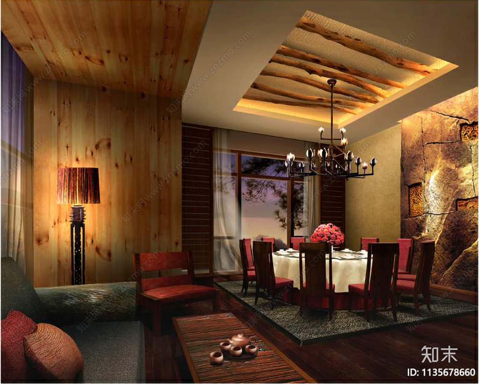 千岛湖万向洲际酒店cad施工图下载【ID:1135678660】