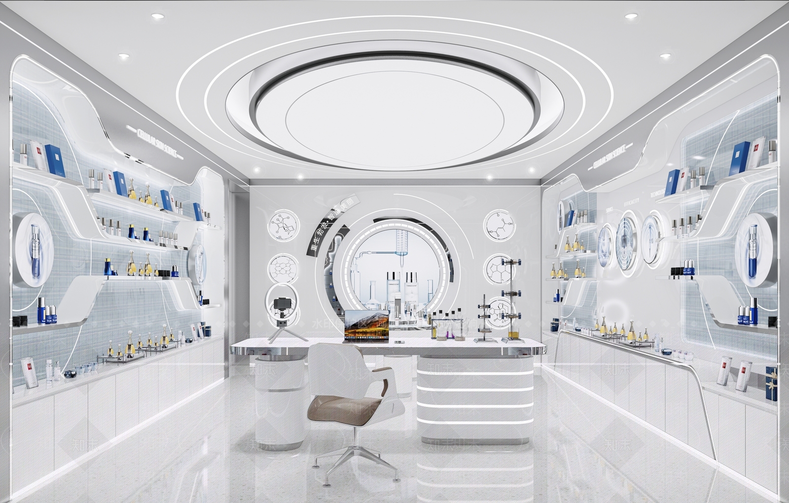 现代美妆店SU模型下载【ID:1135697830】