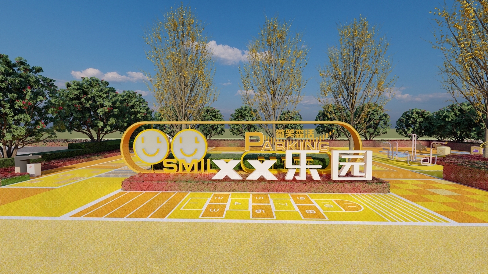 现代儿童指示牌SU模型下载【ID:1135698936】