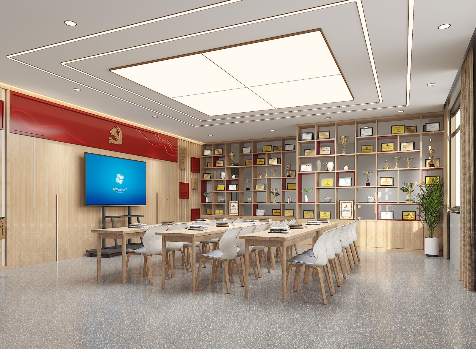 现代会议室3D模型下载【ID:1135710282】