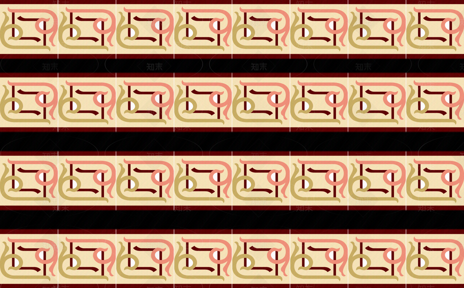 国外瓷砖花砖腰线贴图下载【ID:1135710877】