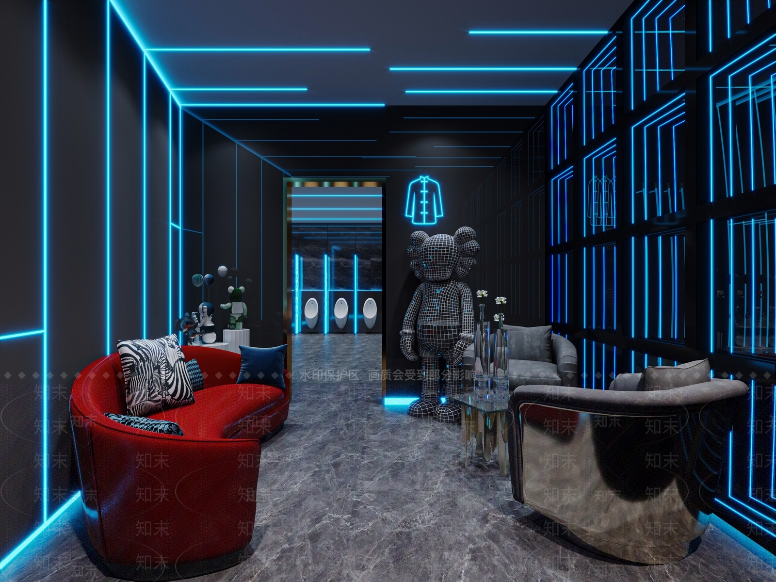 现代公共卫生间3D模型下载【ID:1135736231】