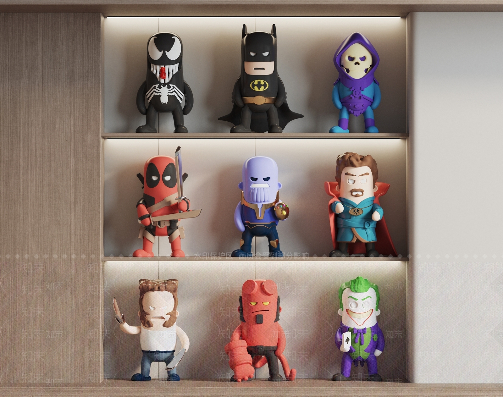 漫威卡通人物3D模型下载【ID:1135738172】