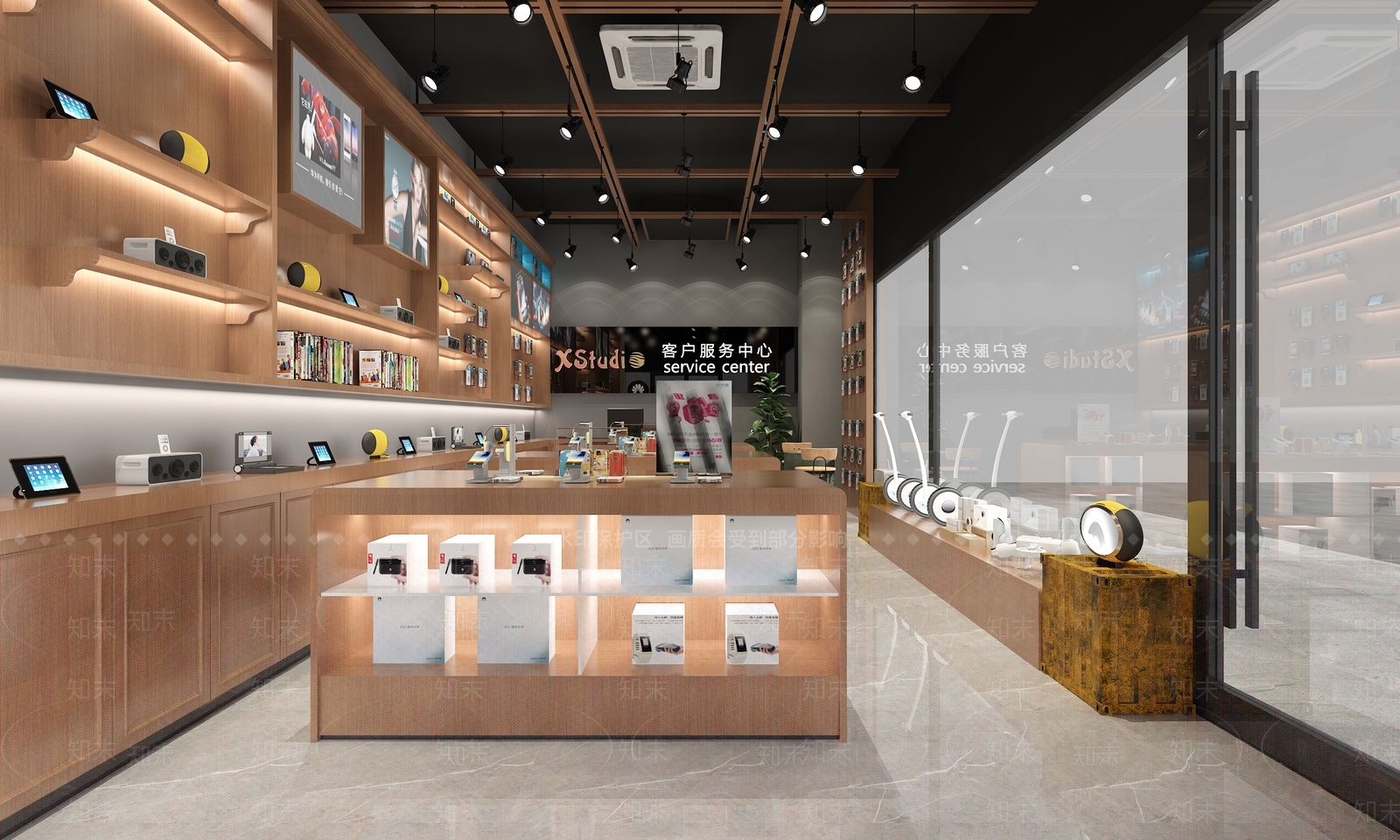 现代数码店SU模型下载【ID:1135740217】