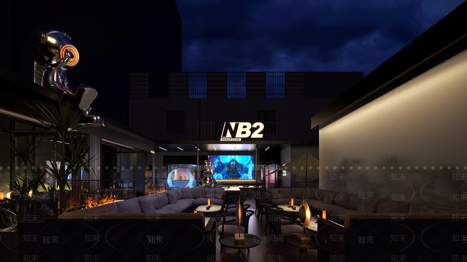 现代机械风酒吧3D模型下载【ID:1135745390】