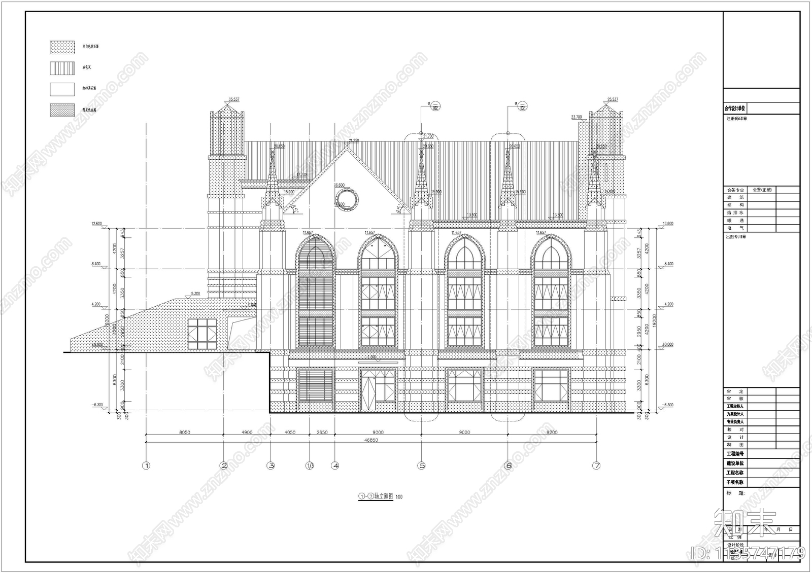 学校图书馆建筑cad施工图下载【ID:1135747179】