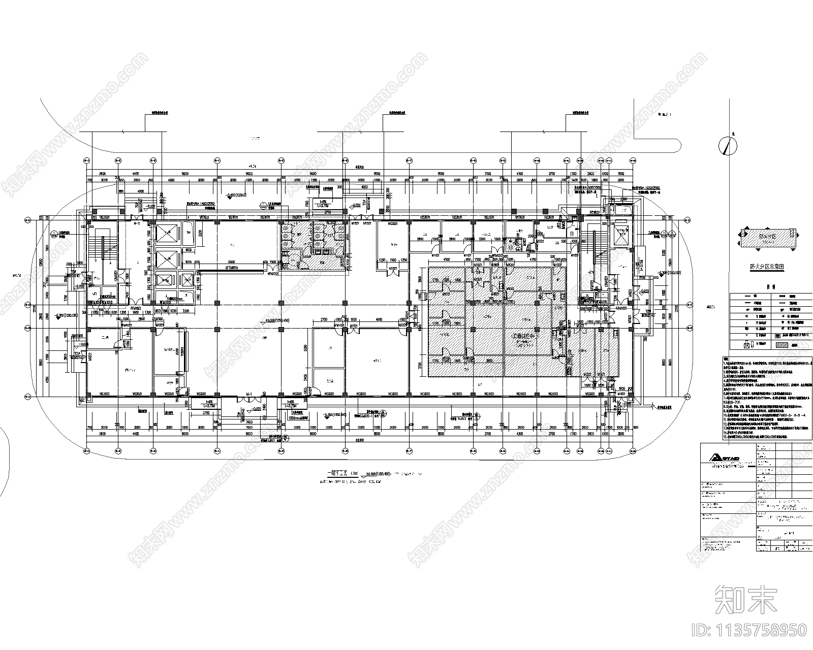 妇保院住院楼建筑cad施工图下载【ID:1135758950】