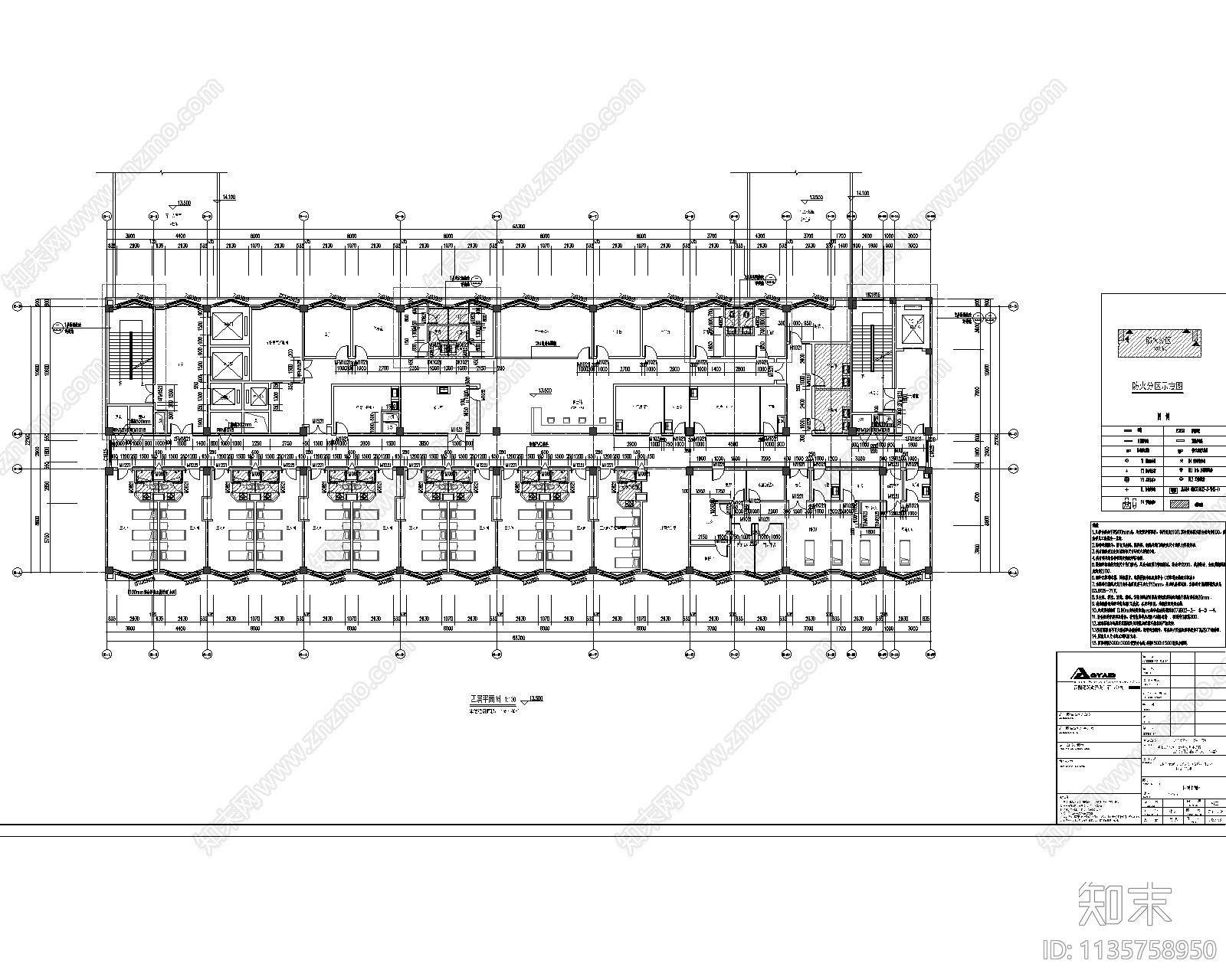 妇保院住院楼建筑cad施工图下载【ID:1135758950】