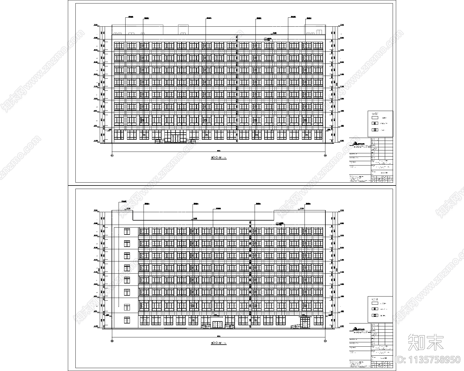 妇保院住院楼建筑cad施工图下载【ID:1135758950】