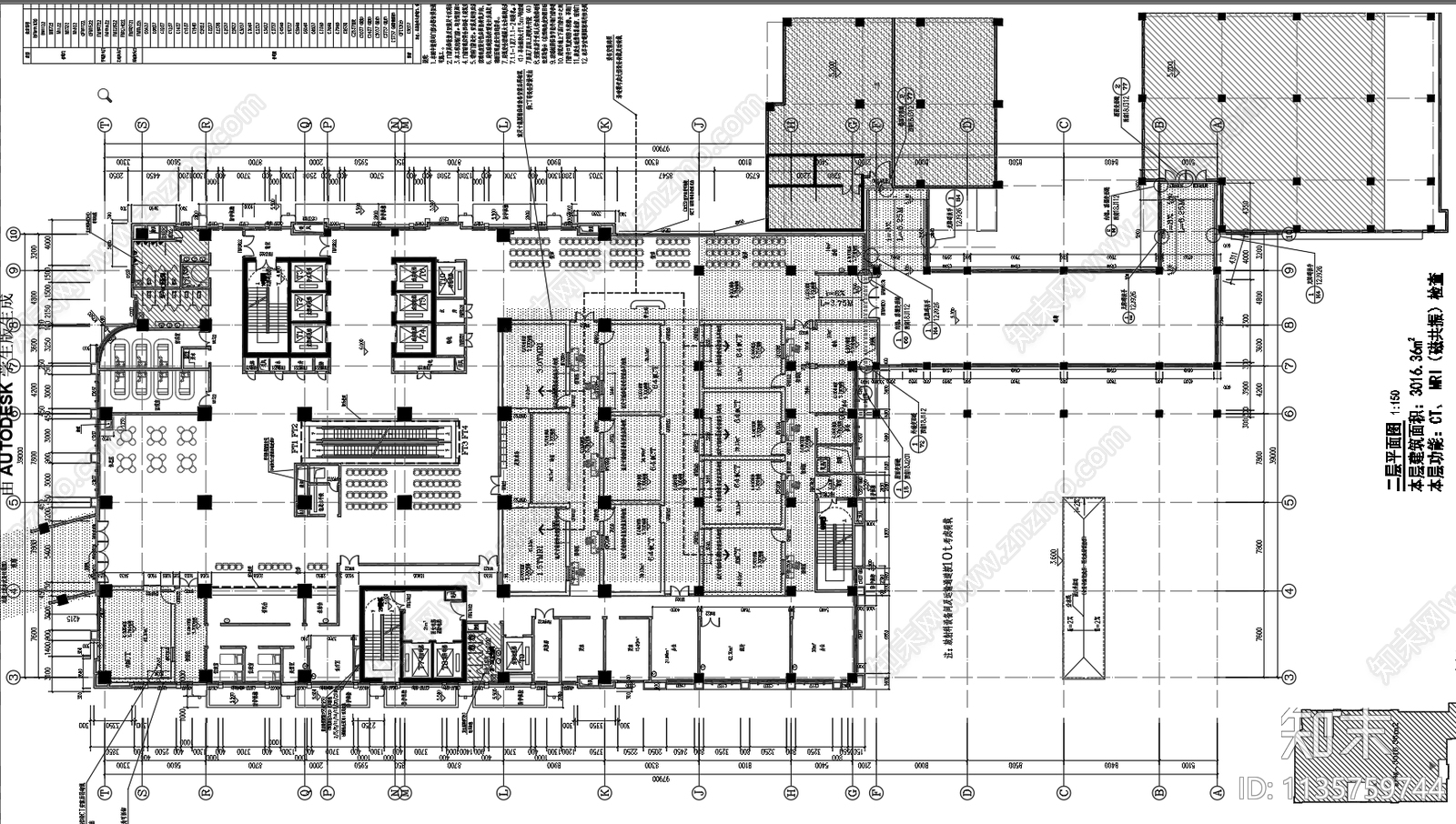 医院建筑cad施工图下载【ID:1135759744】