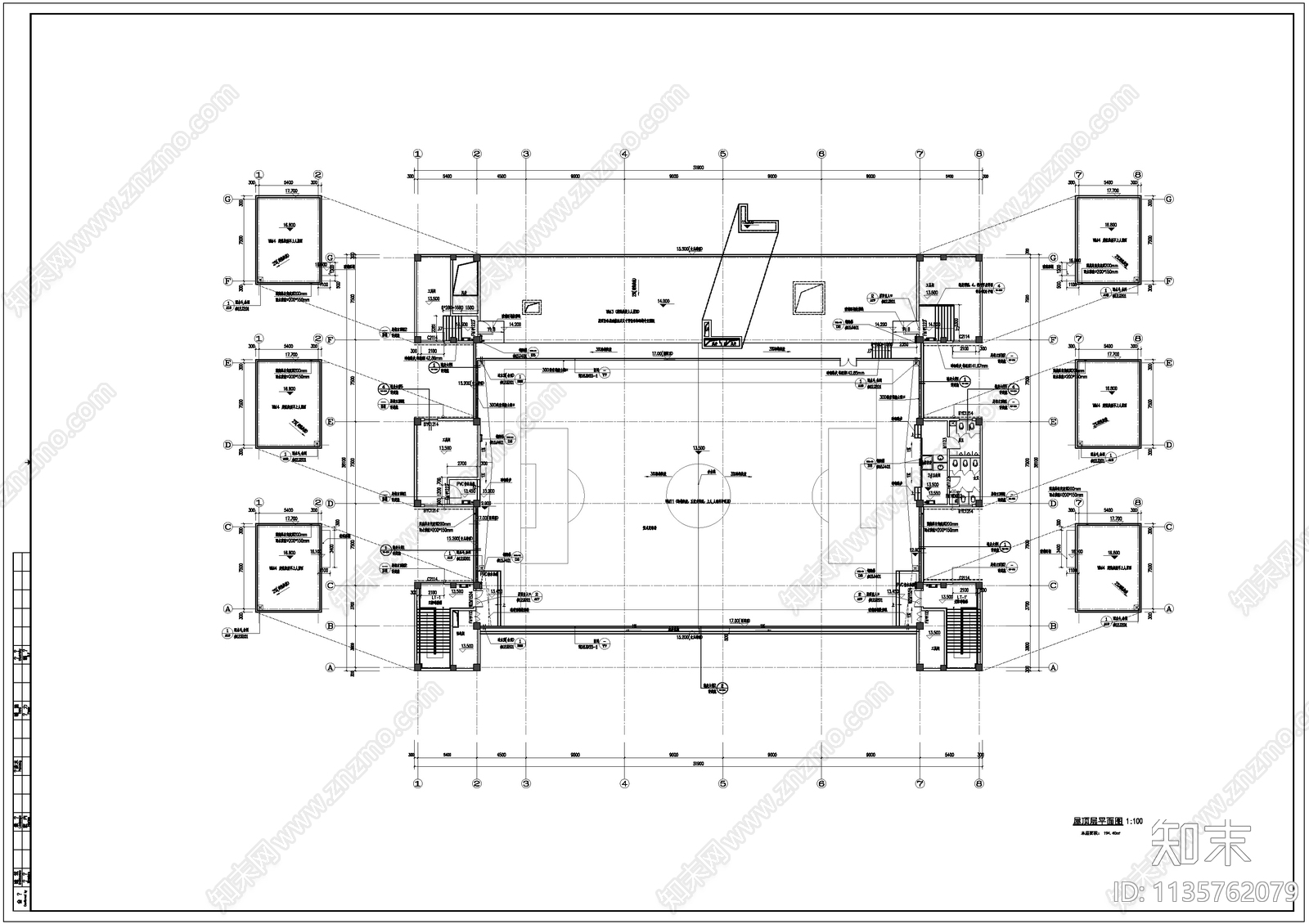 学校食堂建筑cad施工图下载【ID:1135762079】