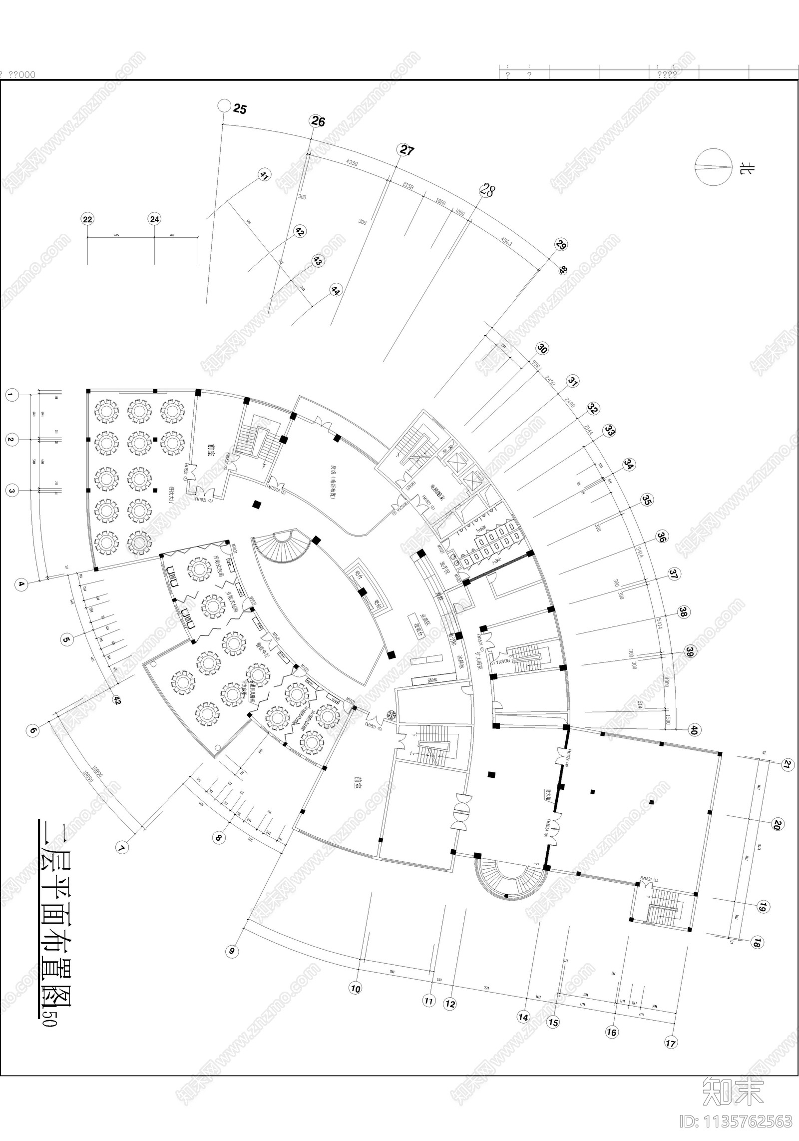 平湖君豪大酒店平面布置图施工图下载【ID:1135762563】