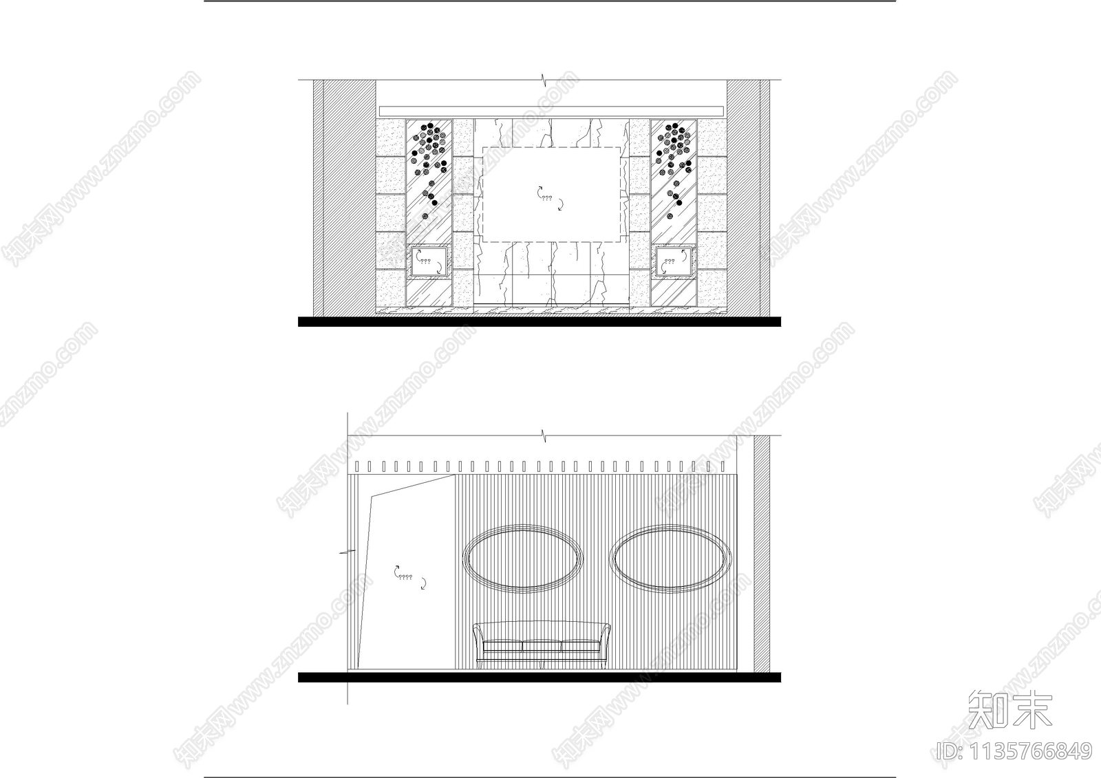 总统房KTV包间cad施工图下载【ID:1135766849】