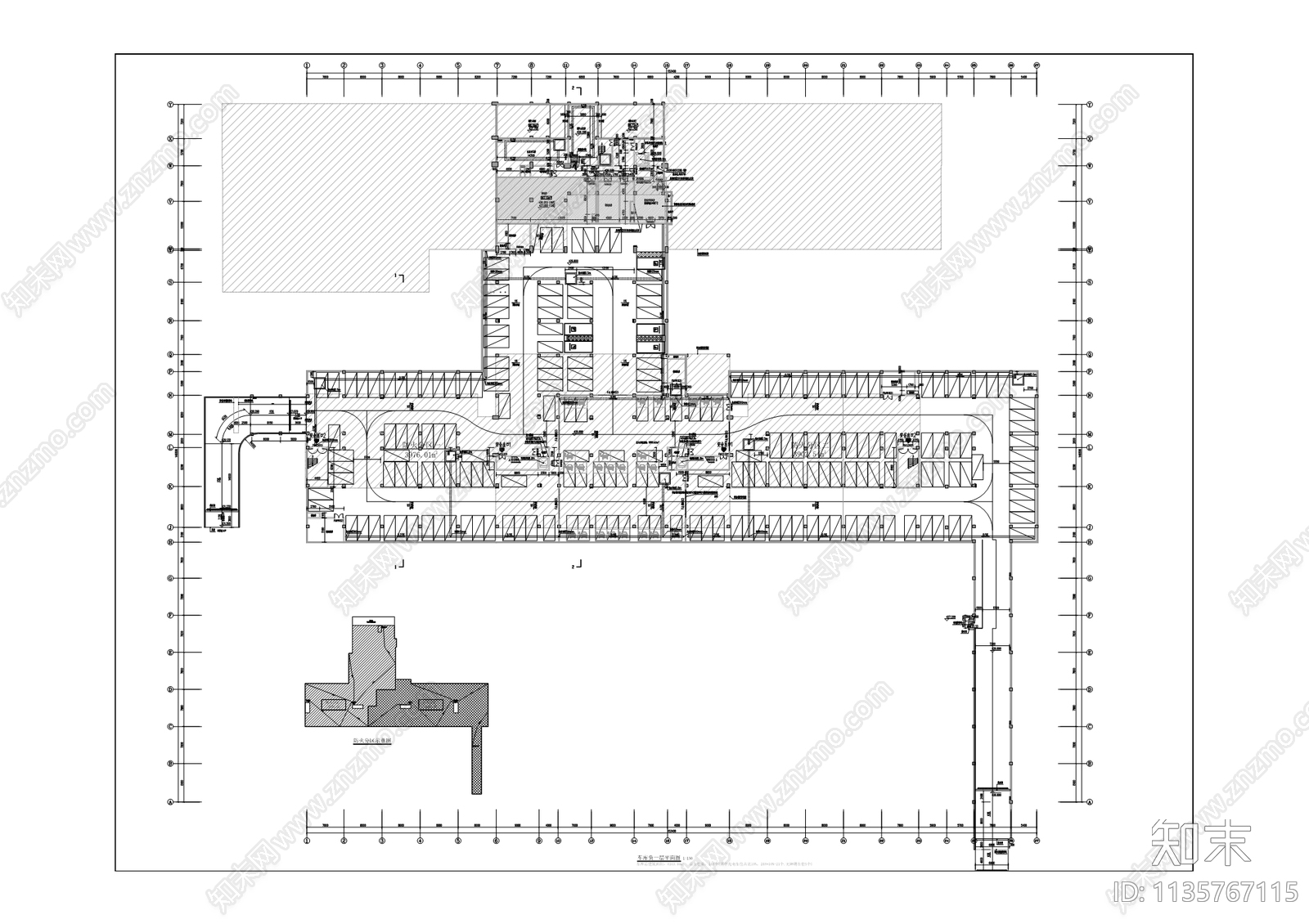 摩围中学建筑cad施工图下载【ID:1135767115】