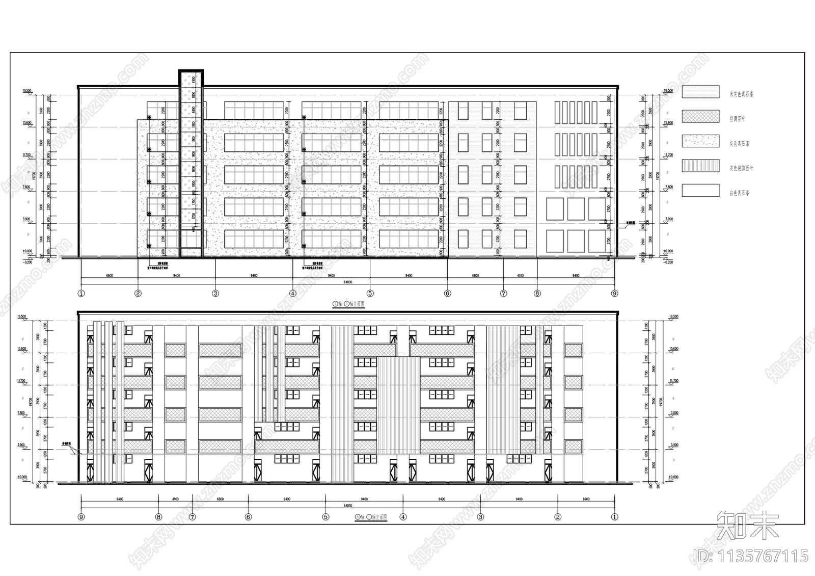 摩围中学建筑cad施工图下载【ID:1135767115】