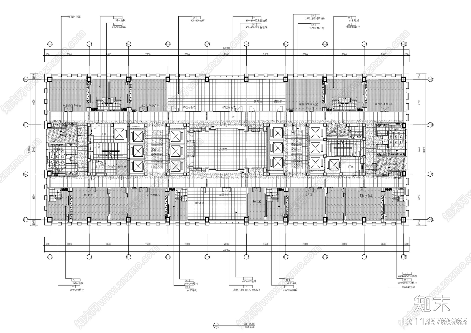 办公室cad施工图下载【ID:1135766965】