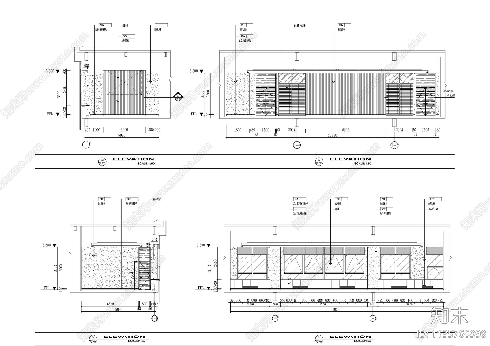 办公室cad施工图下载【ID:1135766998】