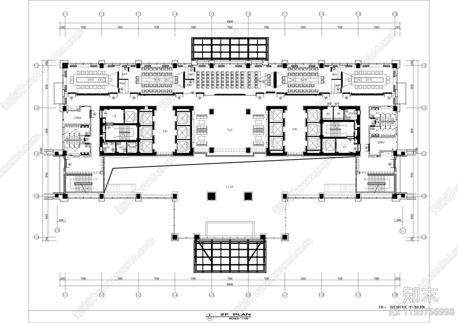 办公室cad施工图下载【ID:1135766998】