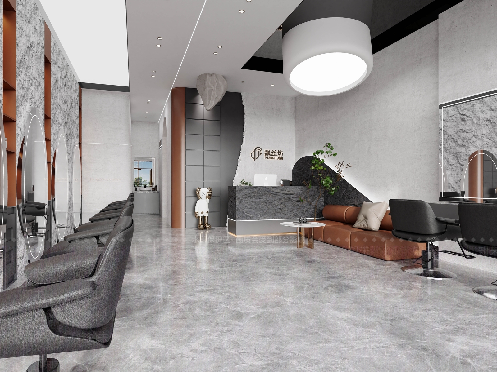 现代美发店3D模型下载【ID:1135768289】