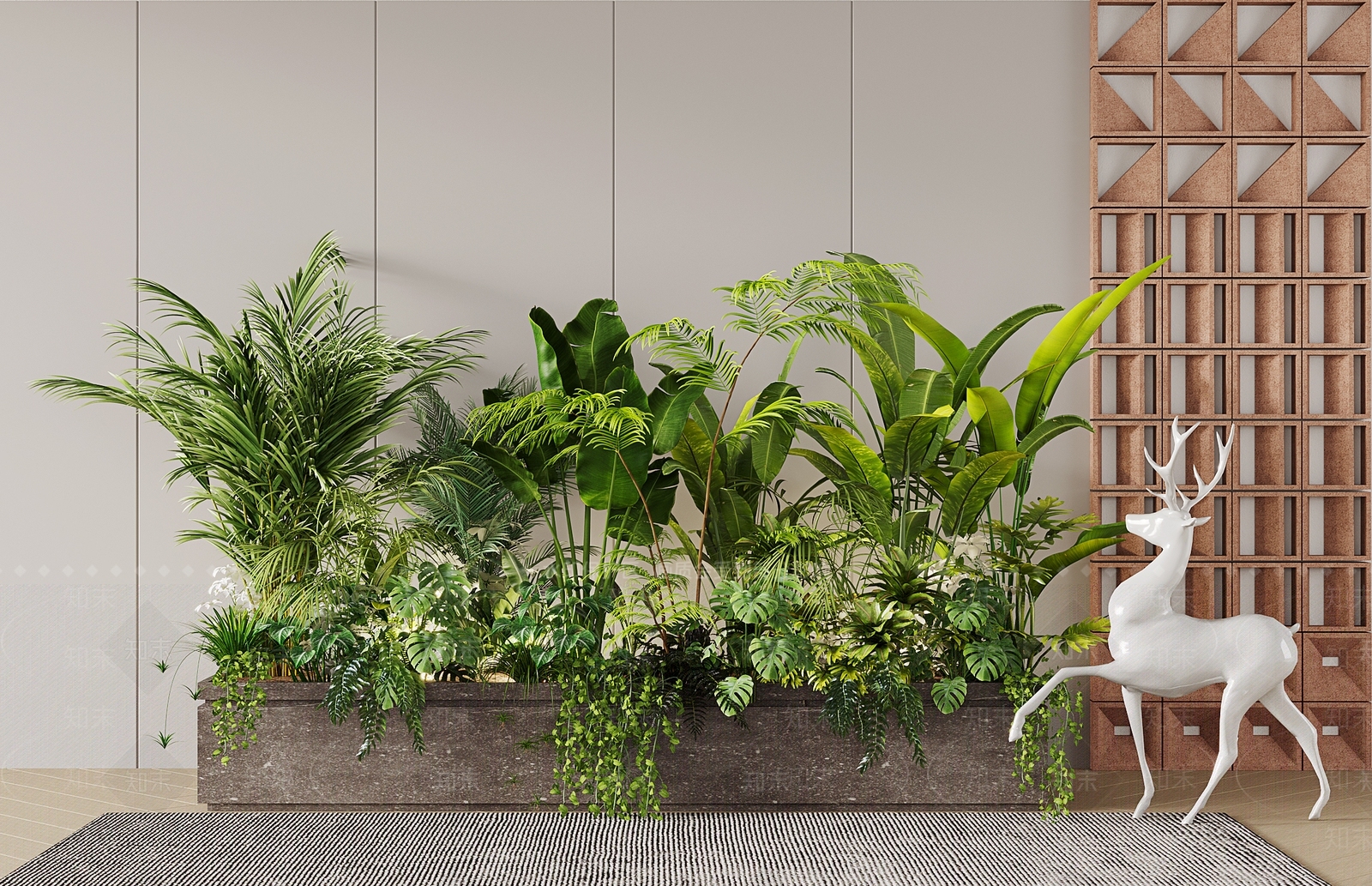 植物堆3D模型下载【ID:1135782283】