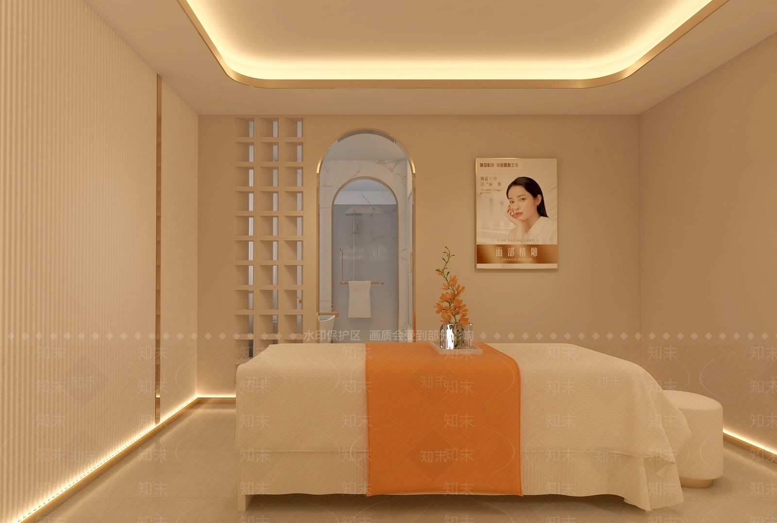 现代美容SPA店3D模型下载【ID:1135801591】