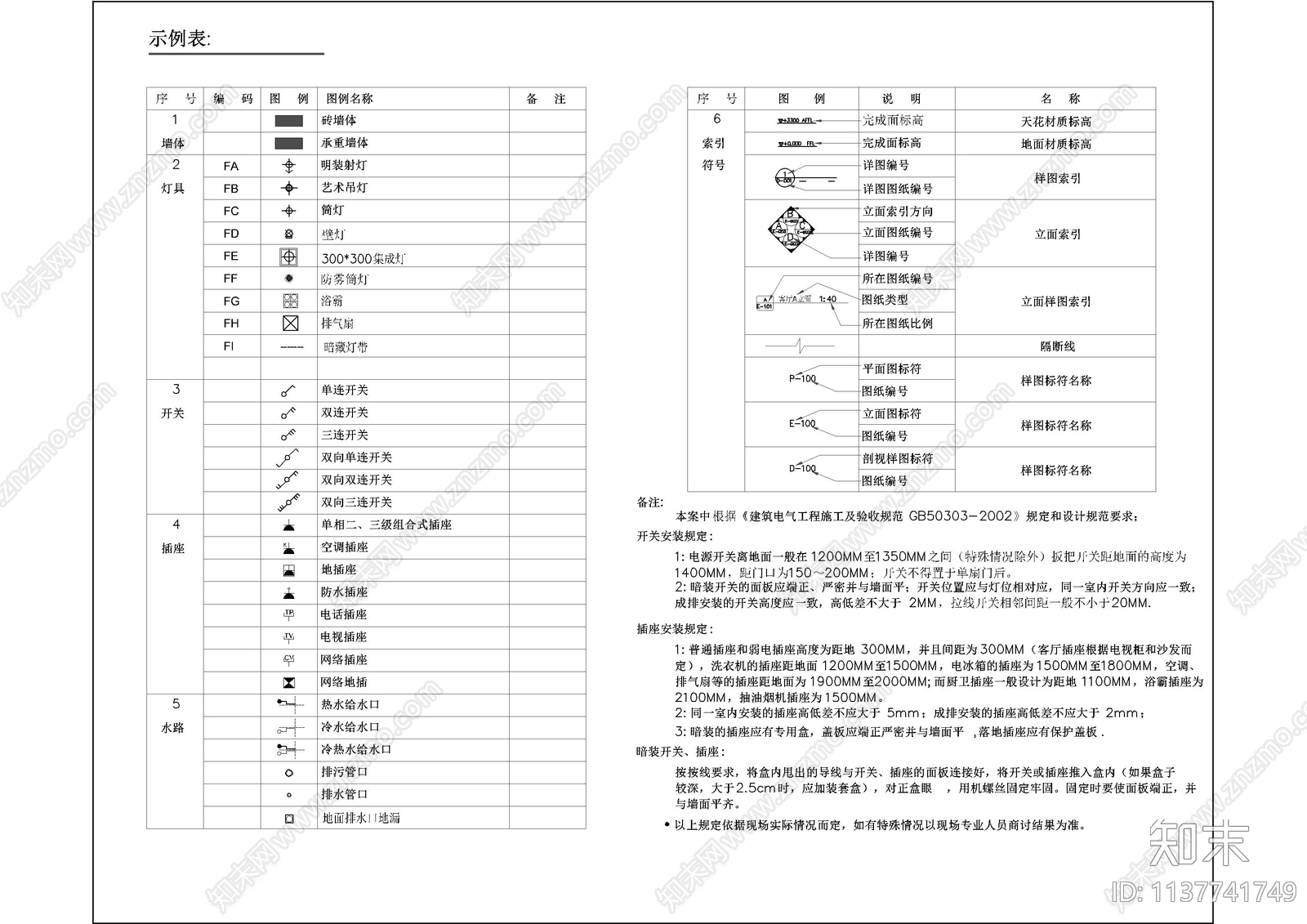 办公室符号图例填充cad施工图下载【ID:1137741749】