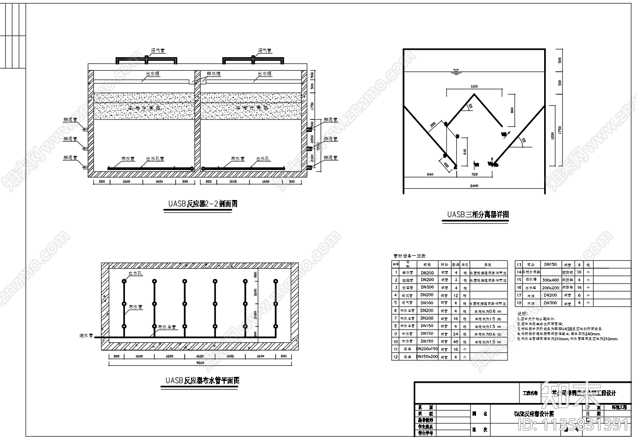 8千吨啤酒废水处理工程施工图下载【ID:1135831391】