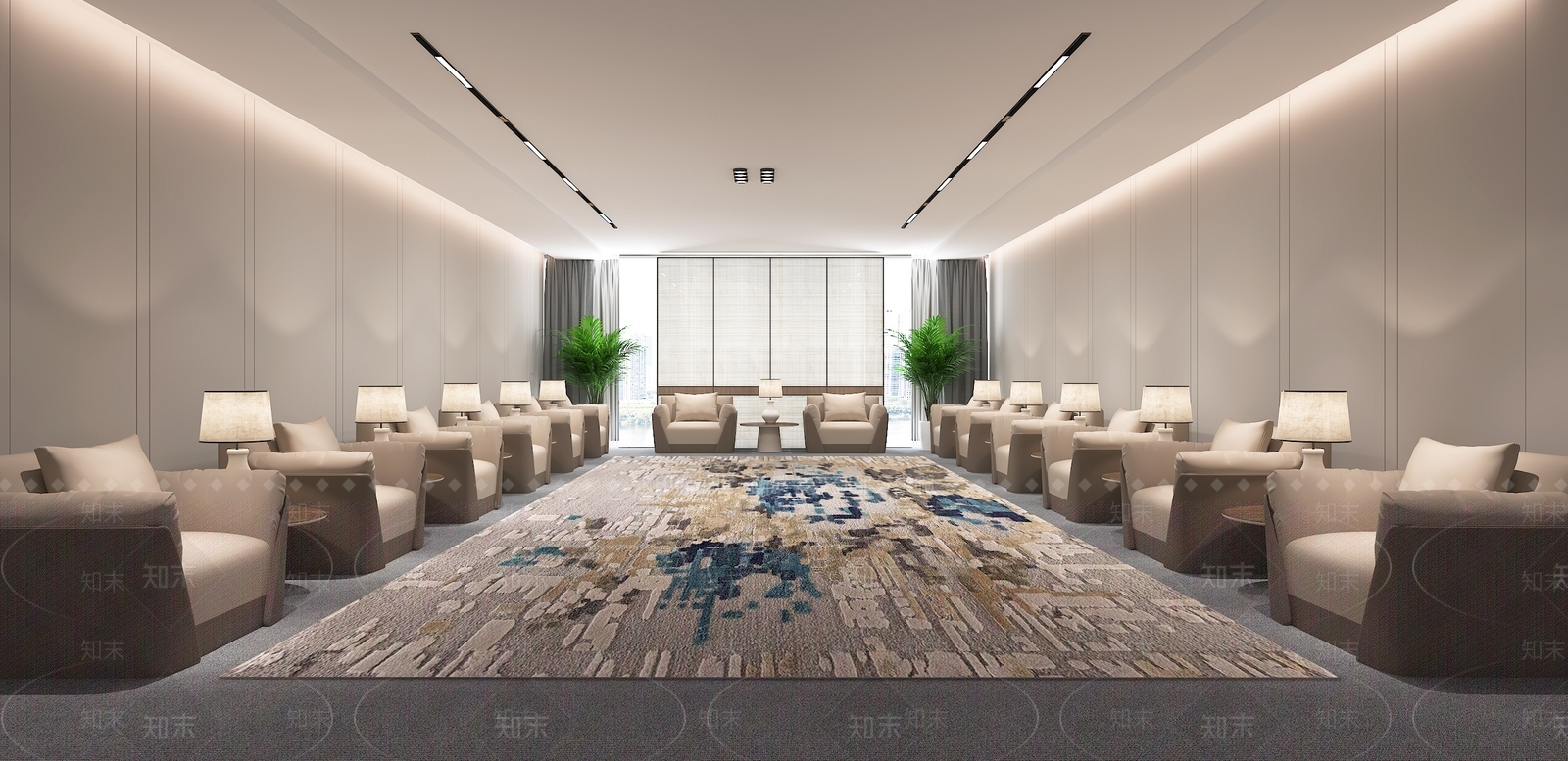 现代贵宾接待室3D模型下载【ID:1135836883】