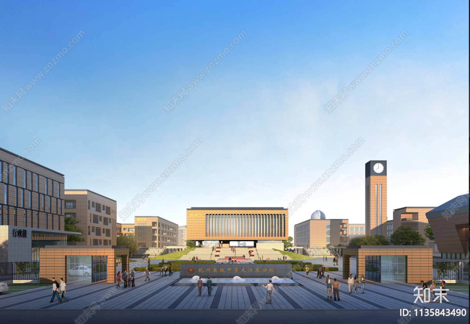 杭州高级中学建筑施工图下载【ID:1135843490】